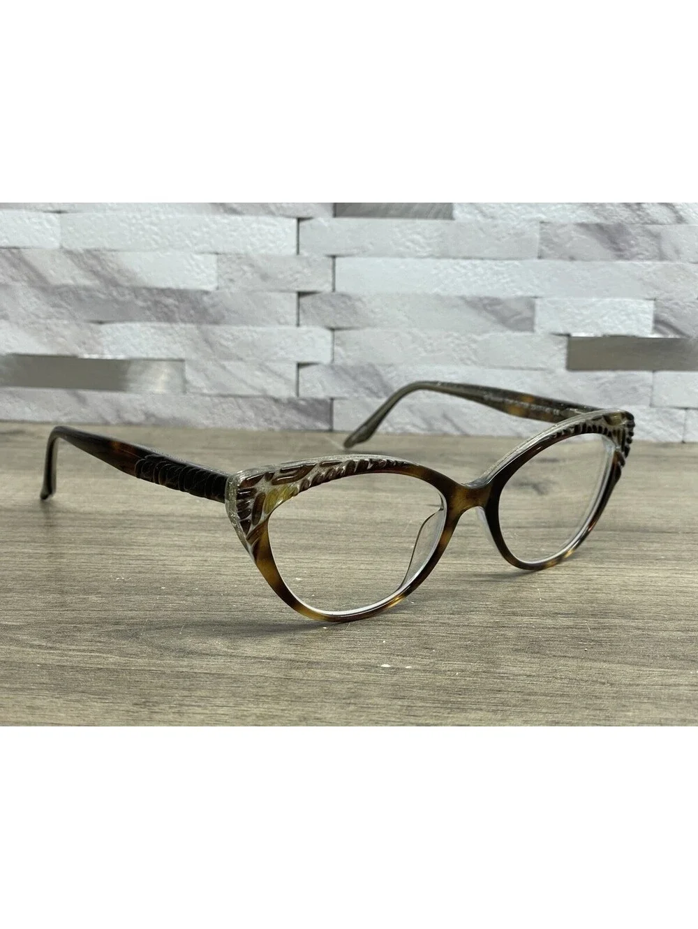 Kirkland Signature KS Tammy Tort Glitter Eyeglasses Brown 53-17-140 FRAMES ONLY